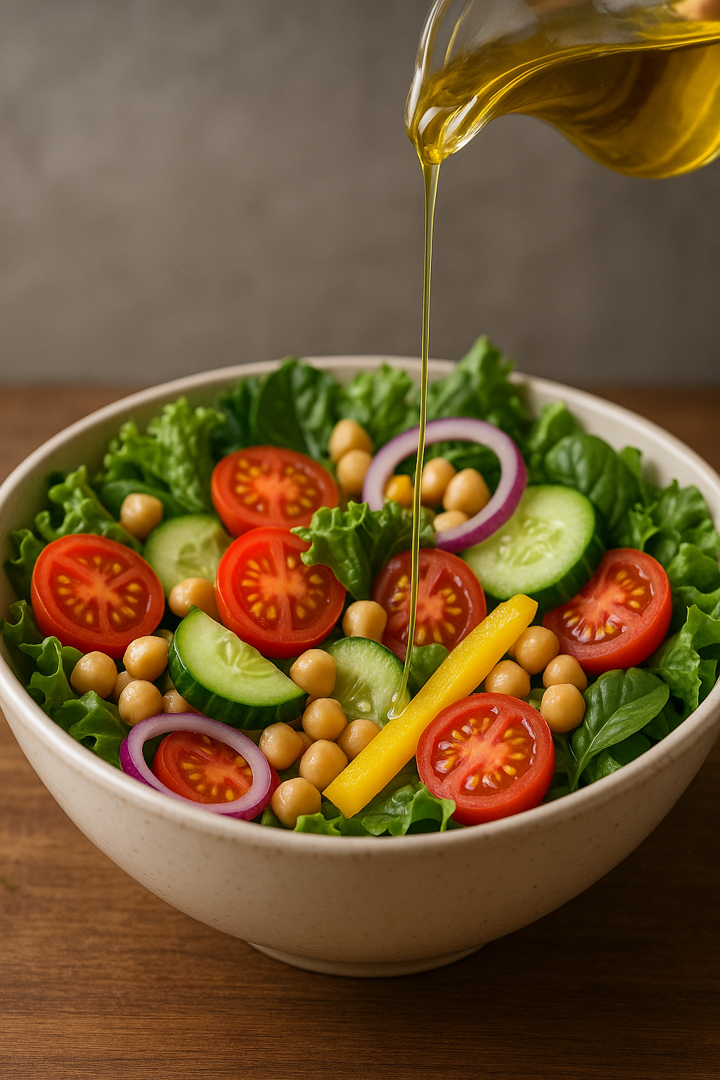 Ensalada Mediterránea con Aceite de Oliva Virgen Extra 1 Ensalada Mediterranea con Aceite de Oliva Virgen