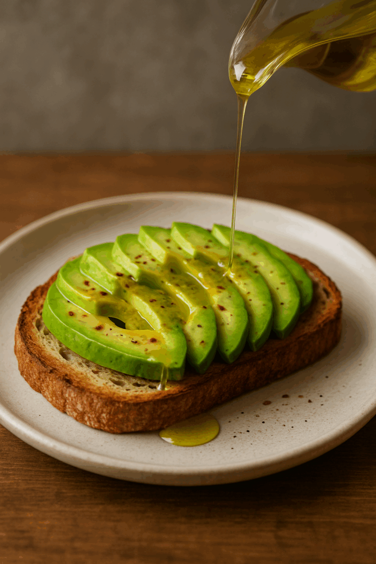 Tosta de Aguacate y Aceite de Oliva Virgen Extra
