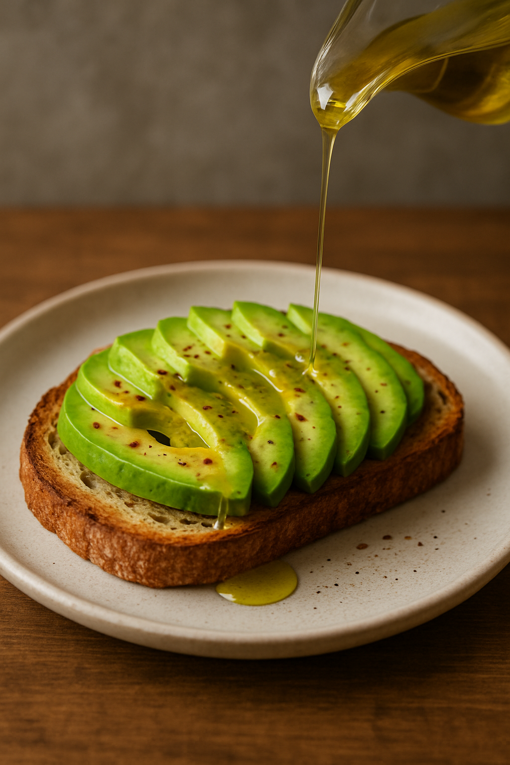 Tosta de Aguacate y Aceite de Oliva Virgen Extra 1 Tosta de Aguacate y Aceite de Oliva Virgen